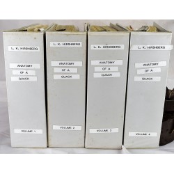 Leonard Keene Hirshberg: Anataomy of a Quack (4 binders filled with related ephemera, reproductions, and articles)